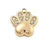 304 Stainless Steel Crystal Rhinestone Charms STAS-R155-067G-1