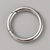 316 Stainless Steel Spring Gate Rings X-STAS-WH0033-35B-1