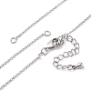 1.3MM Brass Cable Chain Necklace Making NJEW-D302-76P-1