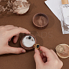 2-Slot Round Wood Ring Storage Boxes CON-HY0001-05D-3