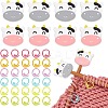 Cow Silicone Knitting Needle Point Protectors DIY-NB0010-96-1