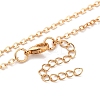 Brass Pave Clear Cubic Zirconia Cable Chain Bees Hexagon Pendant Necklaces for Women LS-NJEW-U006-02B-KCG-3