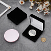 Square EVA Covered with Velveteen Commemorative Coin Storage Cases with Sponge Inside CON-WH0201-005A-4