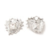 Rack Plating Alloy Glass Pendants FIND-C018-47P-2