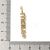 Brass Micro Pave Cubic Zirconia Pendants KK-C058-13G-3