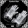 Polyester Bride's Lace Gloves AJEW-WH20120-23D-2