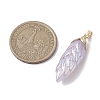 Rainbow Iridescent Plating Resin Pendants PALLOY-JF02716-2