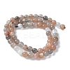 Natural Multi-Moonstone Beads Strands G-P322-43-6mm-7