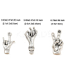 15Pcs 3 Styles Tibetan Style Alloy Pendants TIBE-FP0001-21-6