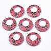 Double Opaque Spray Painted Acrylic Pendants LS-MACR-S361-37G-2