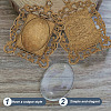 DIY Blank Rectangle Pendant Making Kit DIY-GO0001-70-3