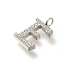 304 Stainless Steel Micro Pave Cubic Zirconia Pendants STAS-H228-06P-E-2