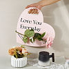 7Pcs Paper Single Flower Wrapping Paper Cards for Valentines Day DIY-WR0004-99-3