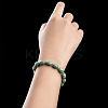 Natural Jadeite Oval Stretch Bracelets BJEW-H603-01-1