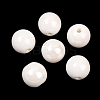 Glazed Porcelain Round Beads PORC-S489-14mm-01-2