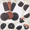 6Pcs 6 Styles Rectangle and Round PU Leather Knitting Crochet Bags Nail Bottom Shaper Pad DIY-CL0002-18-5