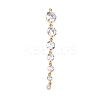 Brass Micro Pave Cubic Zirconia Pendants KK-F901-04C-G-1