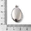 Brass Micro Pave Clear Cubic Zirconia Locket Pendants X-KK-L262-07P-3