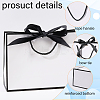 Paper Gift Handle Bags with Silk Ribbon ABAG-WH0044-56-3