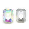 Pointed Back Glass Rhinestone Cabochons RGLA-T079-10x14mm-05-2