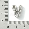 Rack Plating Brass Clear Cubic Zirconia Pendants KK-S378-01P-V-3