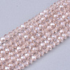 Electroplate Glass Beads Strands EGLA-T013-04I-1