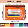 6Pcs 6 Colors Oxford Cloth with Alloy Pen Cases for 3-Ring Binder AJEW-CP0008-03-2