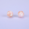 Printed Round Silicone Focal Beads SI-JX0056A-202-1