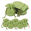 Calabash Velvet Jewelry Storage Drawstring Pouches TP-WH0011-05F-1