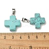 Synthetic Turquoise Pendants G-Z067-06P-04-4