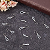 20Pcs 2 Colors Iron Zipper Holder Upper FIND-CP0002-85-4