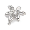Brass Pave Clear Cubic Zirconia Pendants LS-KK-Z061-13P-01-2