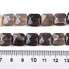 Natural Grey Agate Beads Strands G-T138-163-5