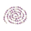 Handmade Glass Pearl Beaded Chain AJEW-JB01134-02-4