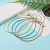 Round Glass Seed Beaded Necklaces NJEW-JN03207-2