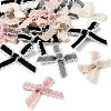 Polyester Bowknot with Lace Sew on Ornament Accessories DIY-C085-07-2