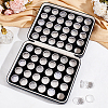 60Pcs 2 Colors Plastic Loose Diamond Round Boxes MRMJ-WH0094-01-5