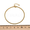304 Stainless Steel Wheat Chain Bracelets for Unisex BJEW-K282-01A-G-5