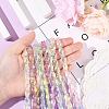 1 Strand Transparency Electroplate Glass Beads Strands GLAA-YW0004-90A-5