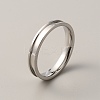 201 Stainless Steel Grooved Finger Ring for Men Women RJEW-WH0009-04F-P-1