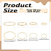 160Pcs 4 Colors Brass Linking Rings KK-LP0001-81G-2