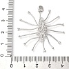 925 Sterling Silver Clear Cubic Zirconia Pendant Cabochon Settins STER-M092-06P-3