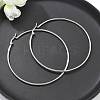 Tarnish Resistant 304 Stainless Steel Big Hoop Earrings EJEW-F105-01P-2