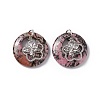 Natural Rhodonite Pendants G-P484-01P-06-3