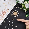 48Pcs 8 Style Rack Plating Brass Charms KK-HY0001-48-3