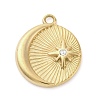 304 Stainless Steel Pendants STAS-V003-05G-08-1