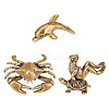 3Pcs 3 Styles Antique Bronze Brass Display Decoraions DJEW-NB0001-44-8