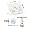 26Pcs 6 Colors Shell Shape Glazed Porcelain Beads PORC-FS0001-35-4