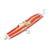 Infinity Love Heart Spain Word Charm Multi- strand Bracelet BJEW-C008-01-3