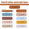 45Pcs 9 Colors PU Leather Label Tags DIY-GF0008-52-2